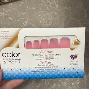 Color Street Nail Polish Strips Pedicure, Sweet Escape